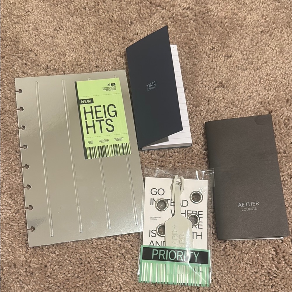 Cloth & Paper BundleAether Lounge Notebook Set with Silver and Black Covers